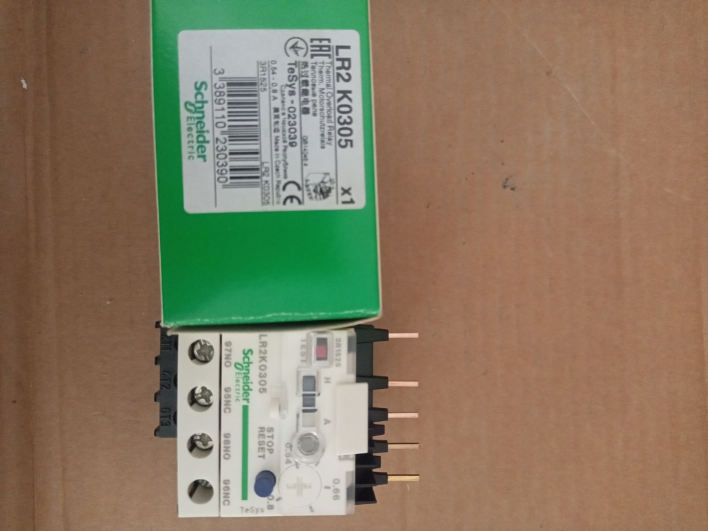 LR2K0305 differential thermal overload relay, TeSys K, 0.54...0.8A