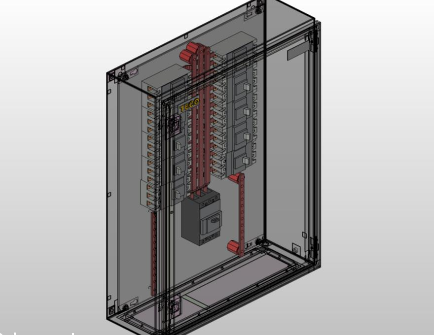 Terminal Incomer Panel Typical ABB SMDB Panel Incomer up to 160A outgoing 10x up to 100A 25KA ...