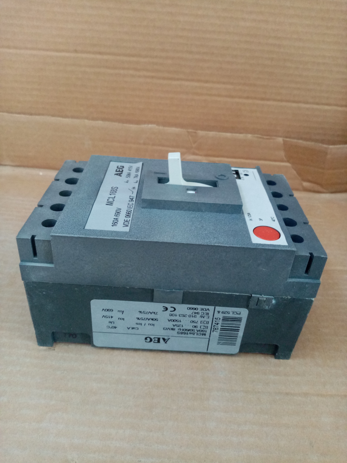 910-263-108 AEG MCLbs168S 90-125A 3-pole 50kA, MCL168S, Circuit Breaker ...