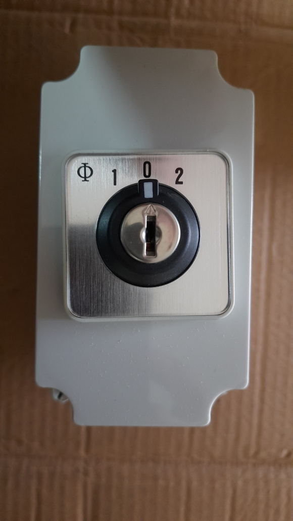 CA10 Kraus Naimer Industrial Rotary Switches installed in enclosure