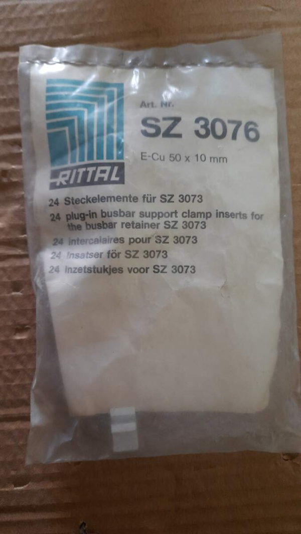 End Stop Rittal SZ3076 RITTAL 24pcs Plug-in Busbar Support Clamp inserts for busbar ...