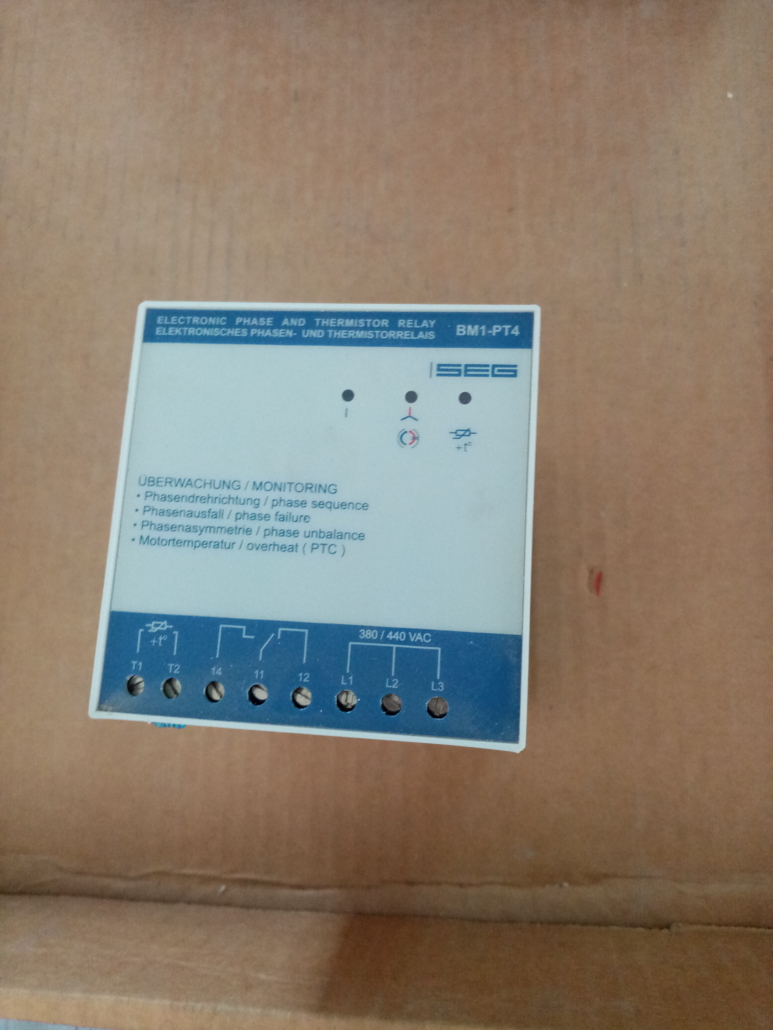 BM1-PT4 SEG Electronic Phase and Thermistor Relay - Panels and Parts ...