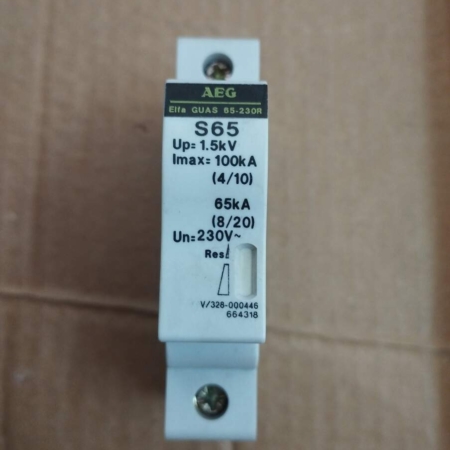 832-787-574 AEG Surge Arrestor Elfa Guas 55-230R S65, Up1.5kV, Imax 100kA