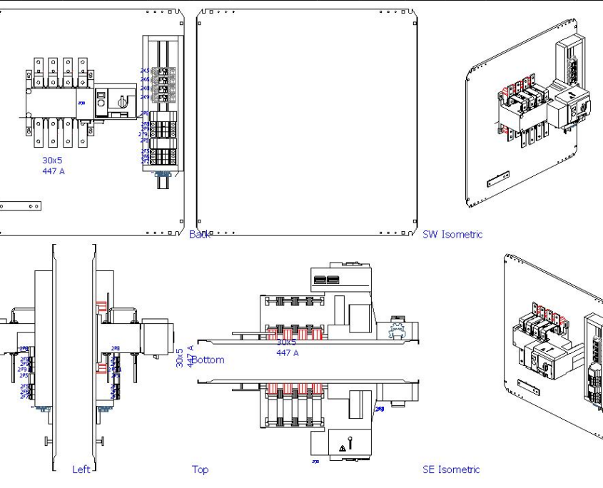 400A Motorized Change Over Switch (ATS) - Panels and Parts Shopping