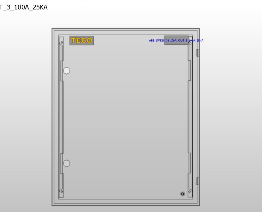 Terminal Incomer Panel Typical ABB SMDB Panel Incomer up to 100A 25KA outgoing 3x up to 100A ...