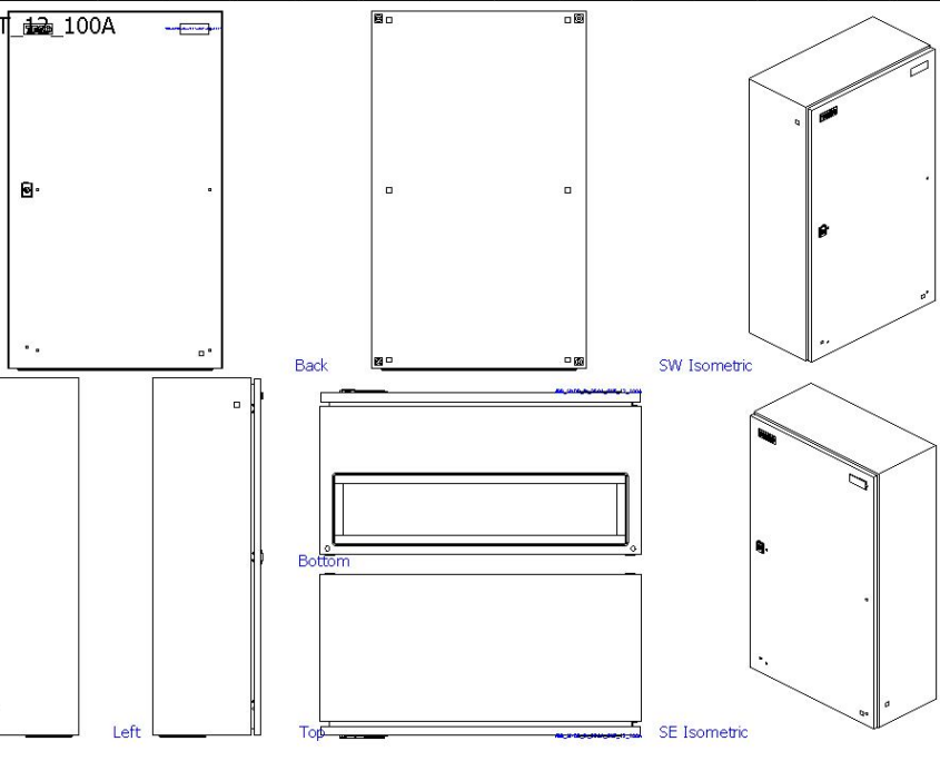 Terminal Incomer Panel Typical ABB SMDB Panel Incomer up to 250A 36KA Adjustable outgoing 12x ...
