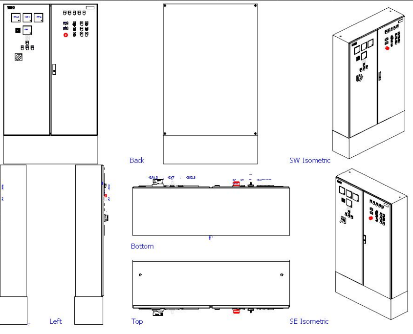 Typical ABB Motor Control Center Panel Incomer MCCB 400A AUTO ...