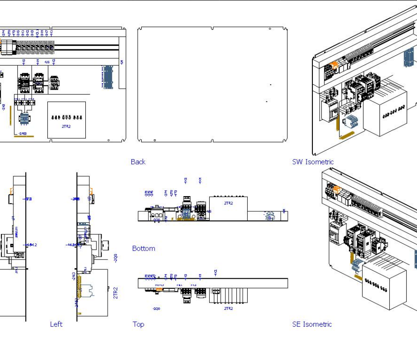Control Panel Generator Incomer Typical ABB Motor Control Center Panel Incomer MCCB 80A AUTO ...