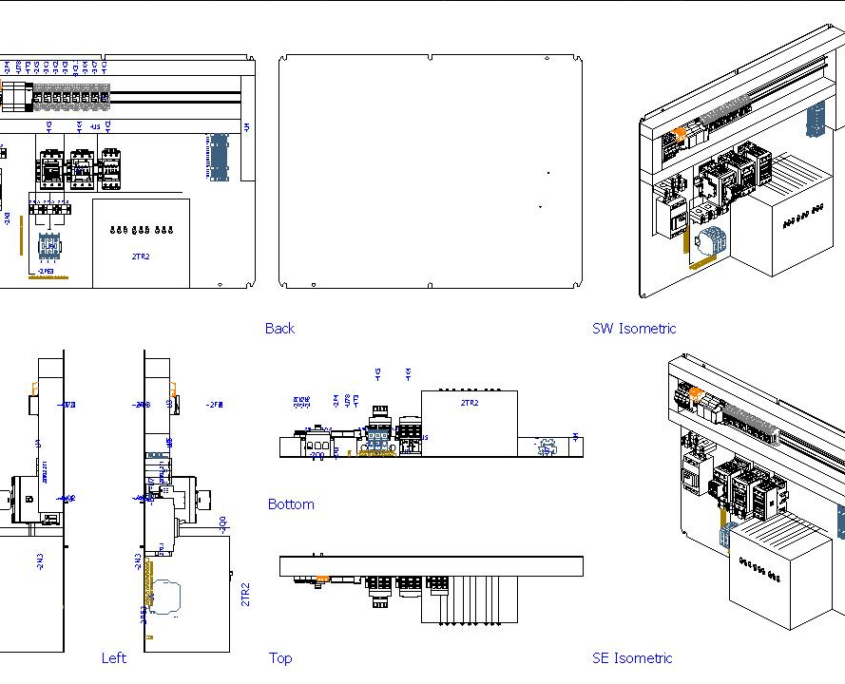 Typical ABB Motor Control Center Panel Incomer MCCB 100A AUTO ...