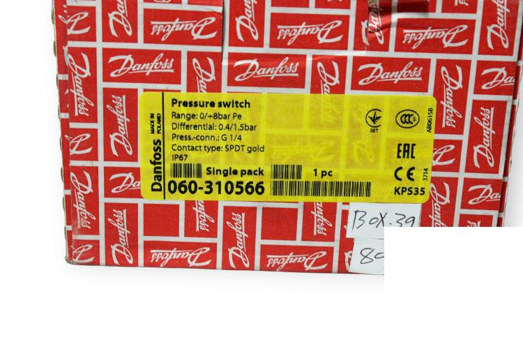 Danfoss KP36 Bellows Pressure Controller Range 100-1000 kPA (060-215966) | Bola Systems