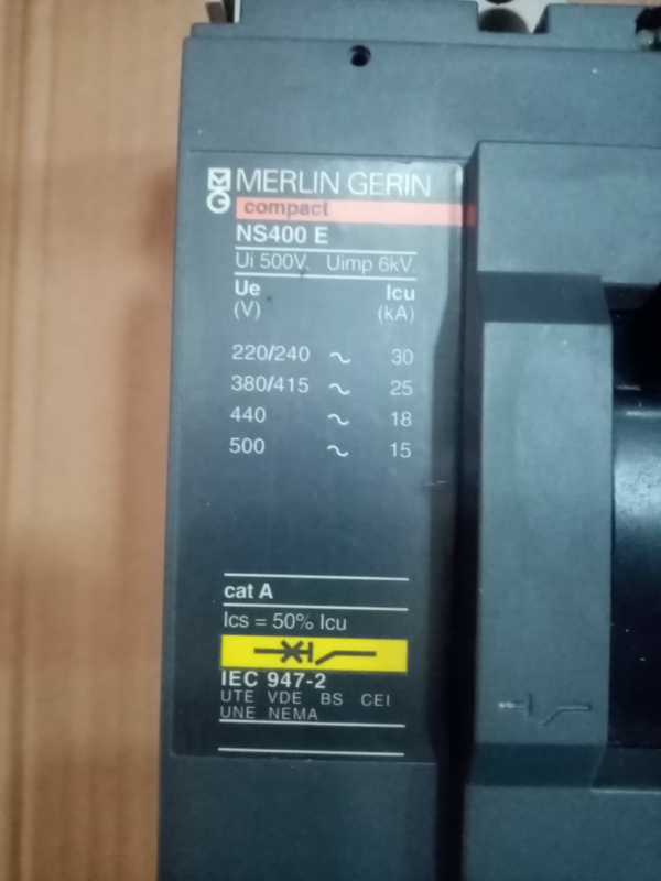 MERLIN GERIN NS400E 3 Pole 25kA @415 VAC - Image 6