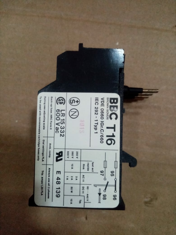 BBC T16 1.7-2.4A Overload Relay - Image 5