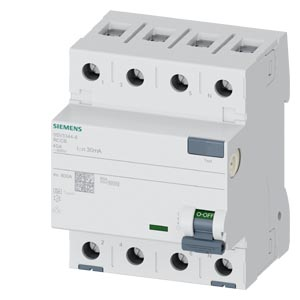 Residual current operated circuit breaker, 4-pole, type A, In: 40 A, 30 mA, Un AC: 400 V