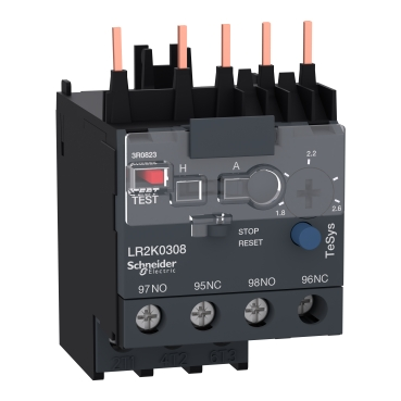 Differential thermal overload relays, TeSys K, 1.8 to 2.6A, class 10A