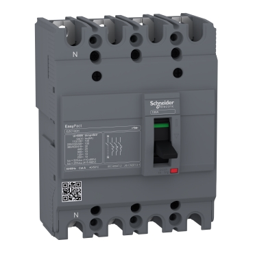 circuit breaker Easypact EZC100H - TMD - 40 A - 4 poles 3d