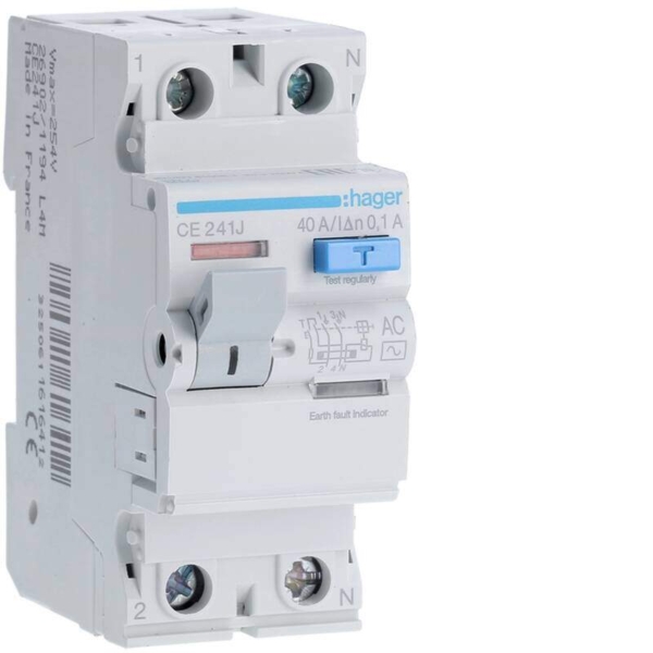 RCCB 2P 40A 100mA AC Class - Panels and Parts Shopping