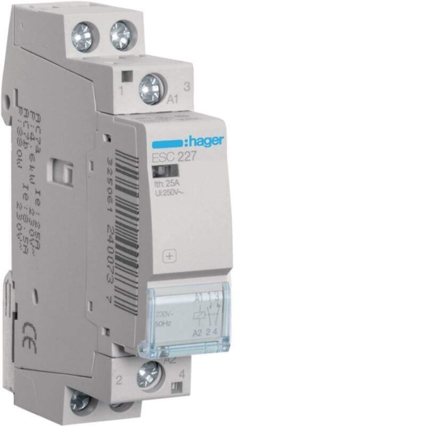 Contactor 25A, 1NO+1NC, 230V~50Hz - Panels and Parts Shopping