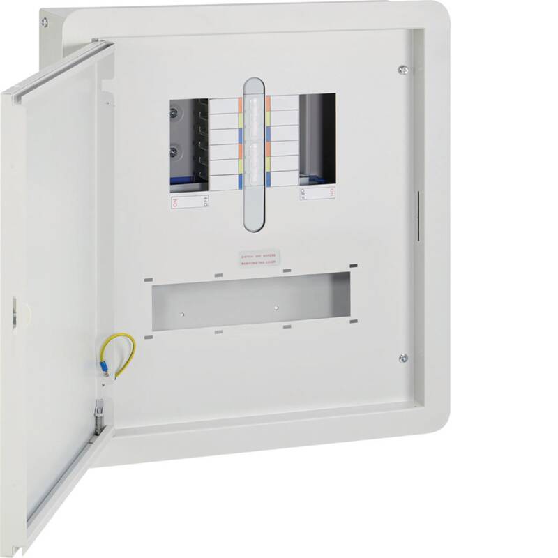 250A TP&N BOARD 4 WAY Flush enclosure