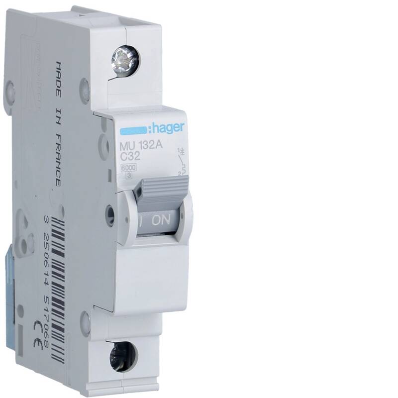 MCB 1P 6kA C-32A 1M