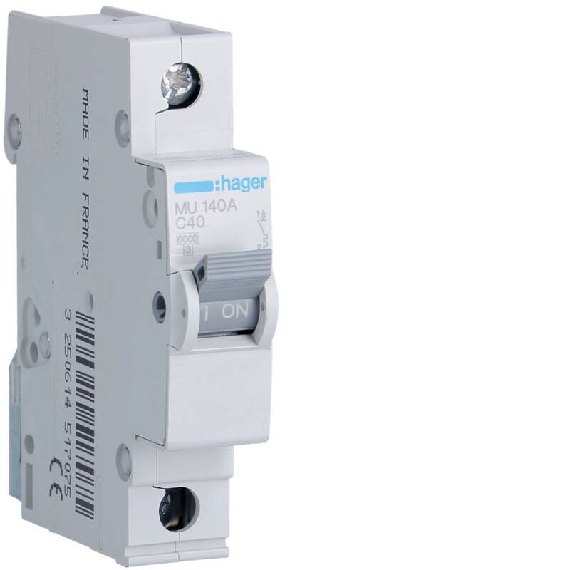 MCB 1P 6kA C-40A 1M • MU140A
