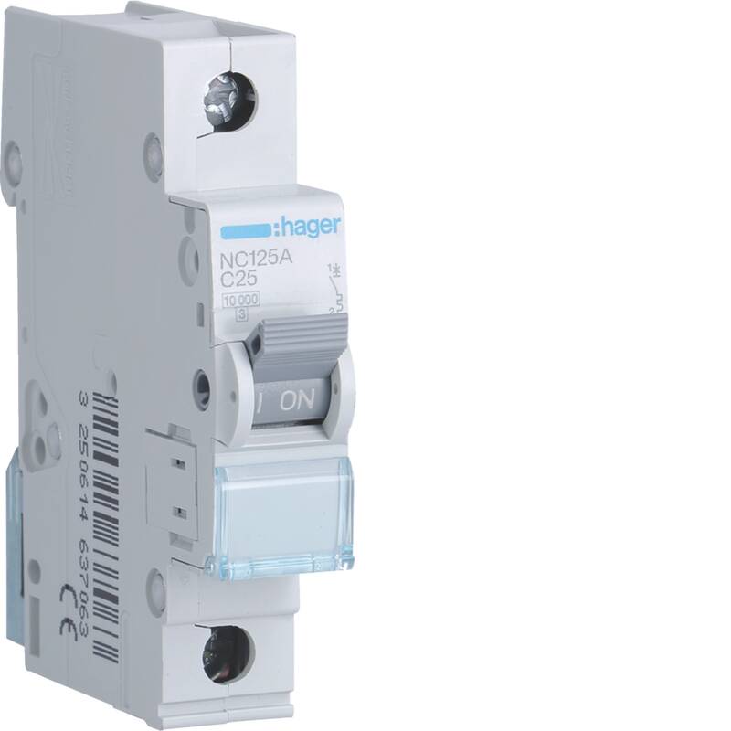 MCB 1P 10kA C-25A 1M