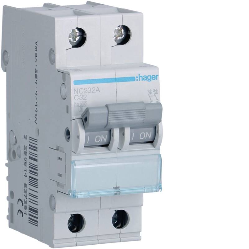 MCB 2P 10kA C-32A 2M
