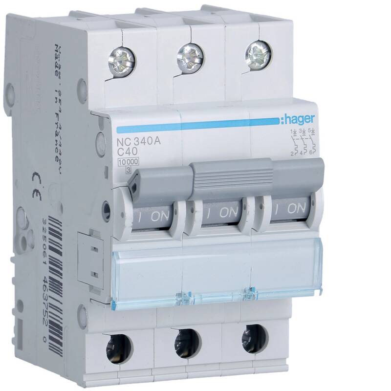 MCB 3P 10kA C-40A 3M