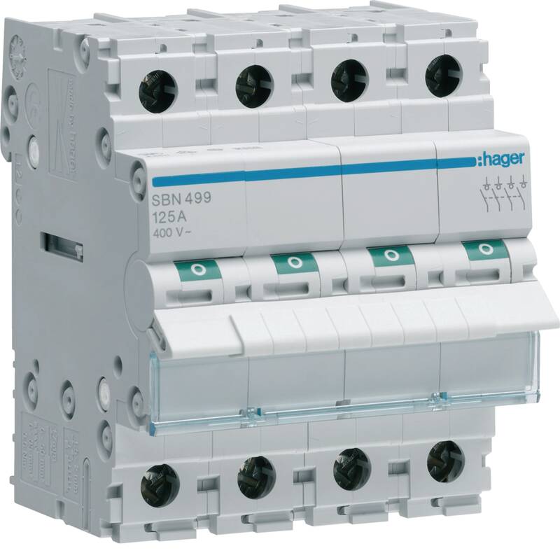 4-pole, 125A Modular Switch
