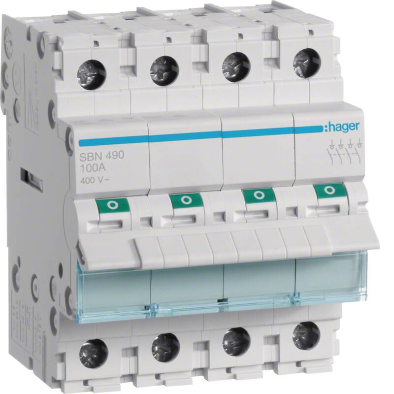 4-pole, 100A Modular Switch