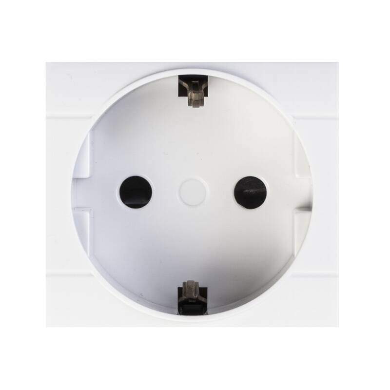 SOCKET GERMAN SHUTTERED 2P+E 16A GREY DIN 2 MOD. PER 101.6407.G