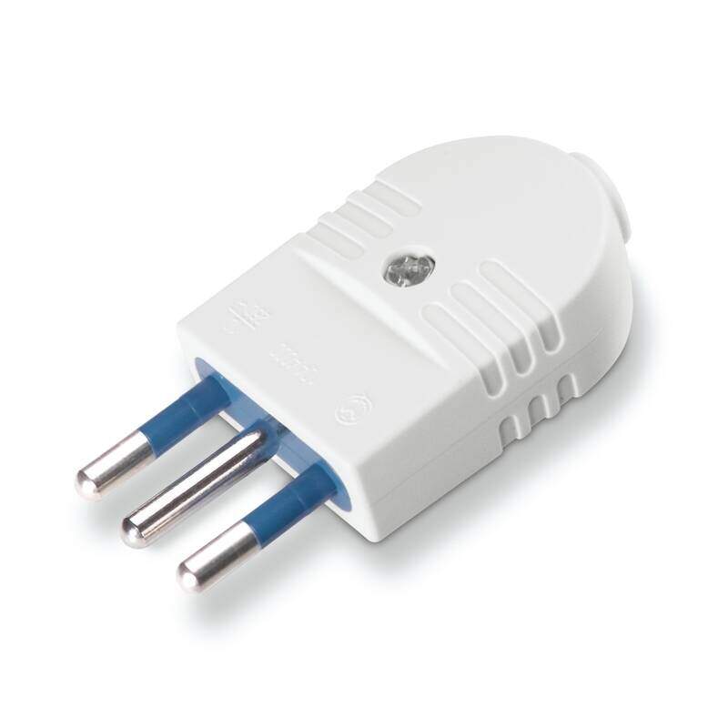 PLUG 2P+E 10A WHITE