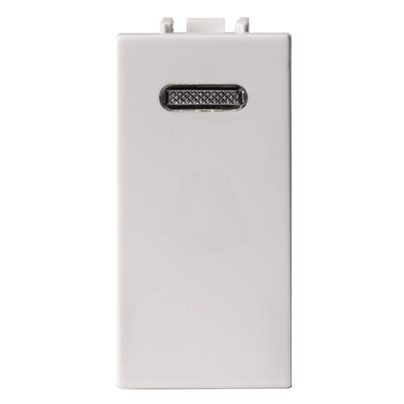 ONE WAY SWITCH - DOUBLE POLE 20A WHITE WITH NEON