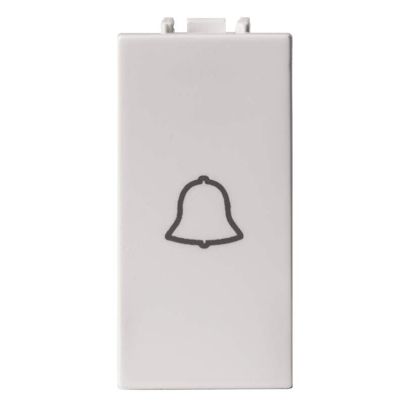 PUSH BUTTON "BELL" symbol 10A WHITE