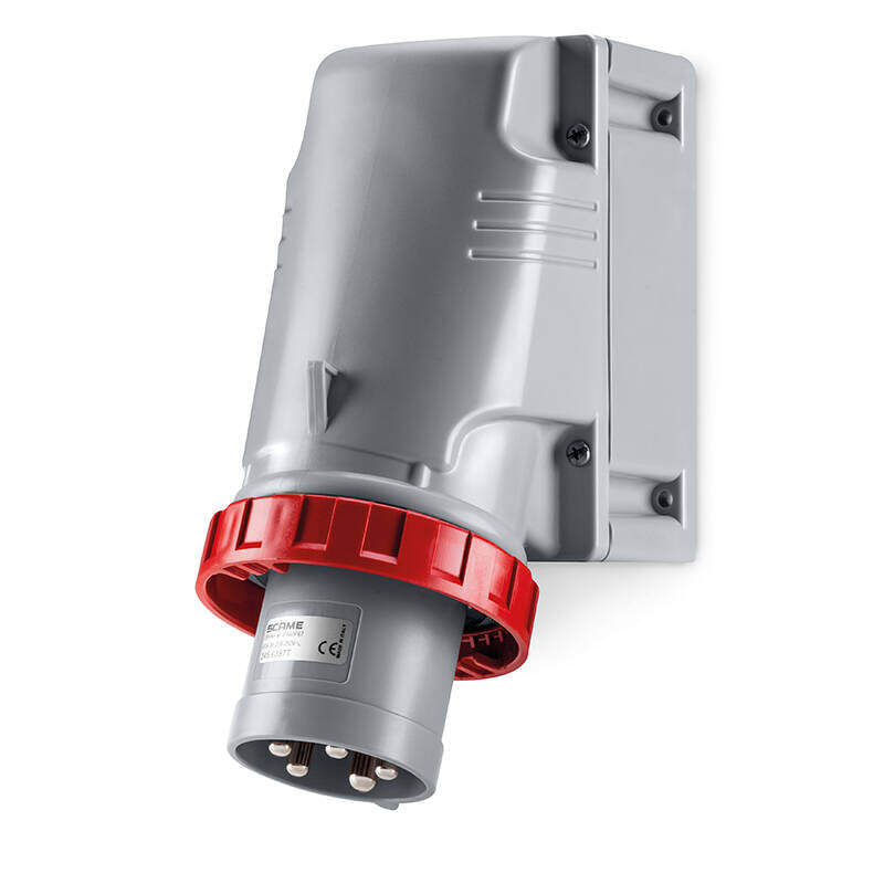 SURFACE MOUNT. APPLIANCE INLET 125A 3P+N+E 6h 346-415V 60Hz 50Hz Mantle terminals