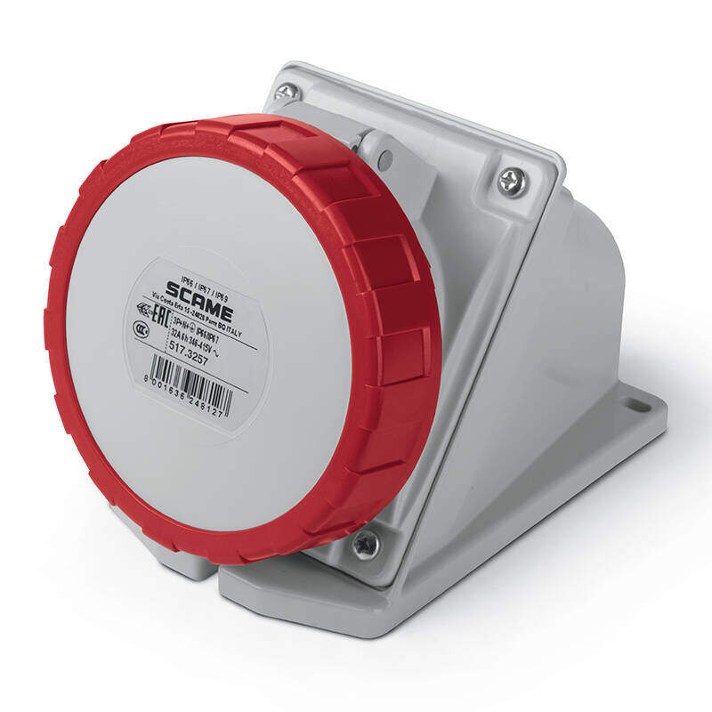 SURFACE MOUNTING SOCKET 32A 3P+N+E 6h 346-415V 50Hz 60Hz Screw terminals