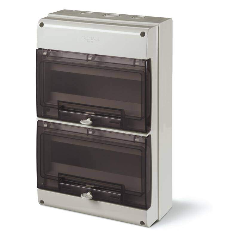 CONSUMER UNIT - IP66 SURFACE MOUNTING M400 24 MOD. 256x400x140mm GREY