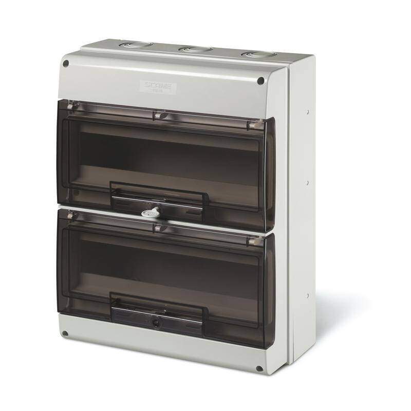 CONSUMER UNIT - IP66 SURFACE MOUNTING M400 32 MOD. 328x400x140mm GREY