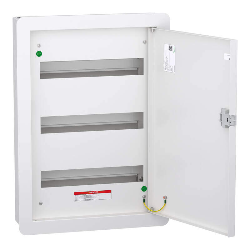 Distribution board, DBSeT, 48 ways, 100A, 3 row, flush mount