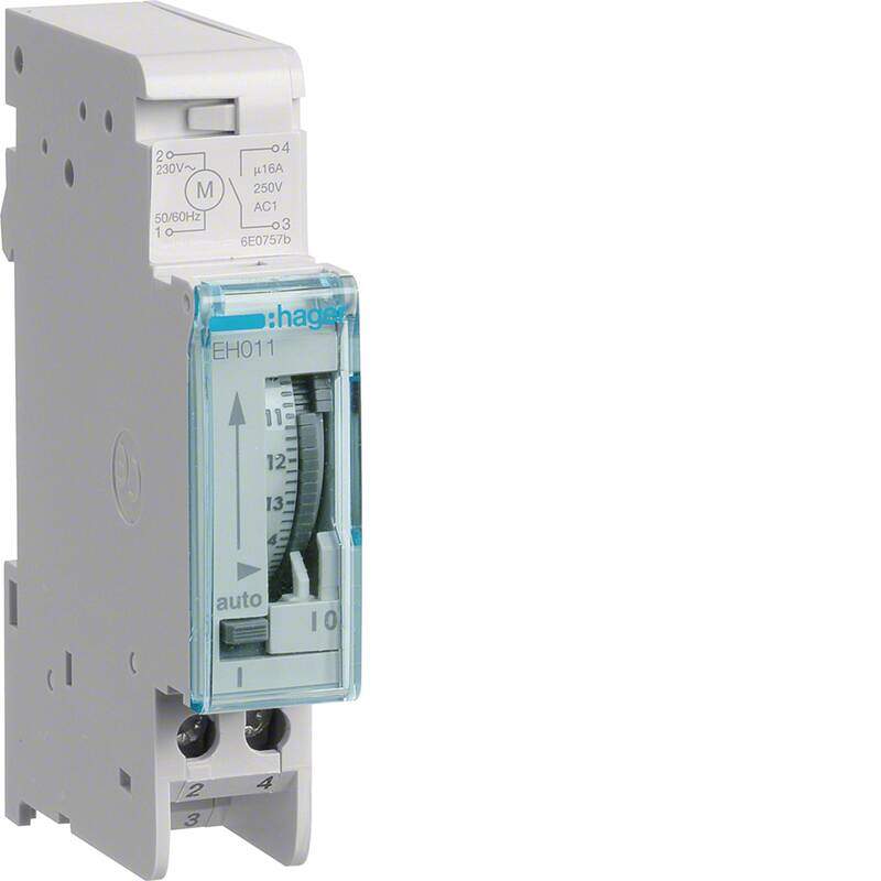 Daily time switch 1 channel, 1 modules with reserve EH011