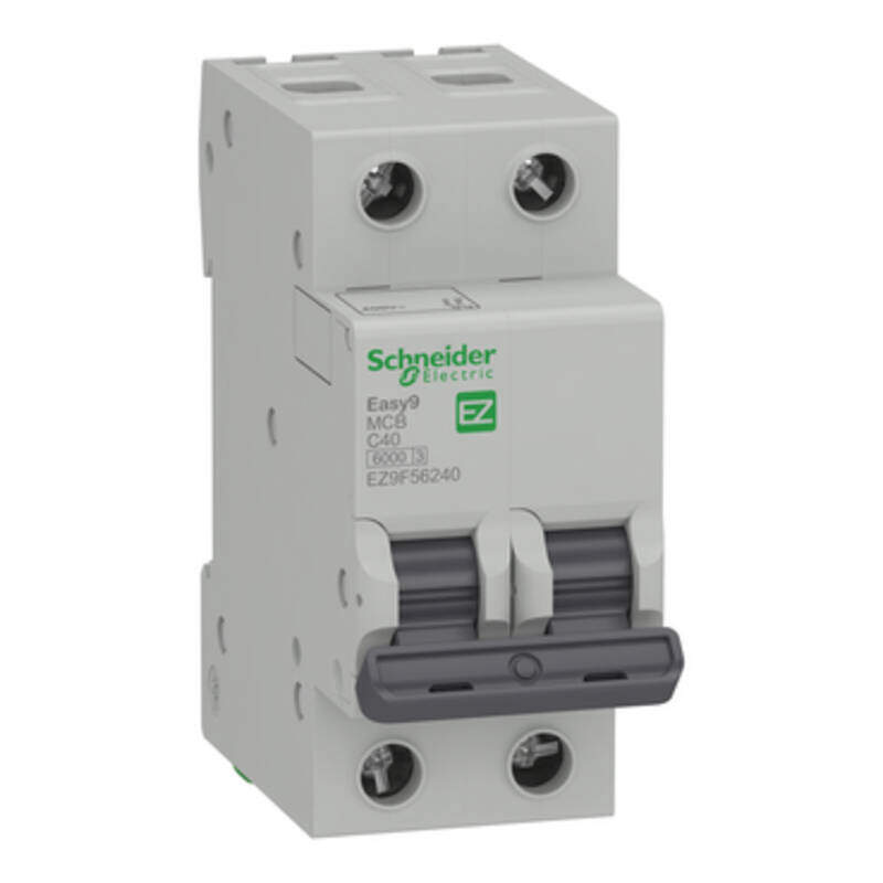 Easy9 miniature circuit breaker- 2P - 40 A - C curve - 6000 A - 230 V