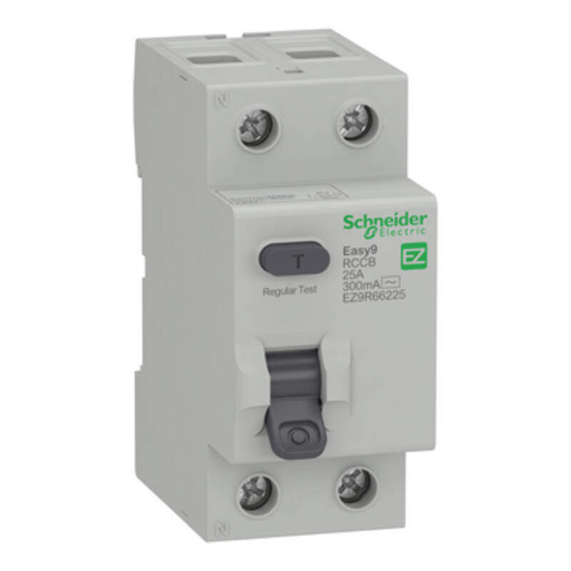 Easy9 Residual Current Circuit Breaker - 2P - 25 A - 300 mA - AC type - 230 V