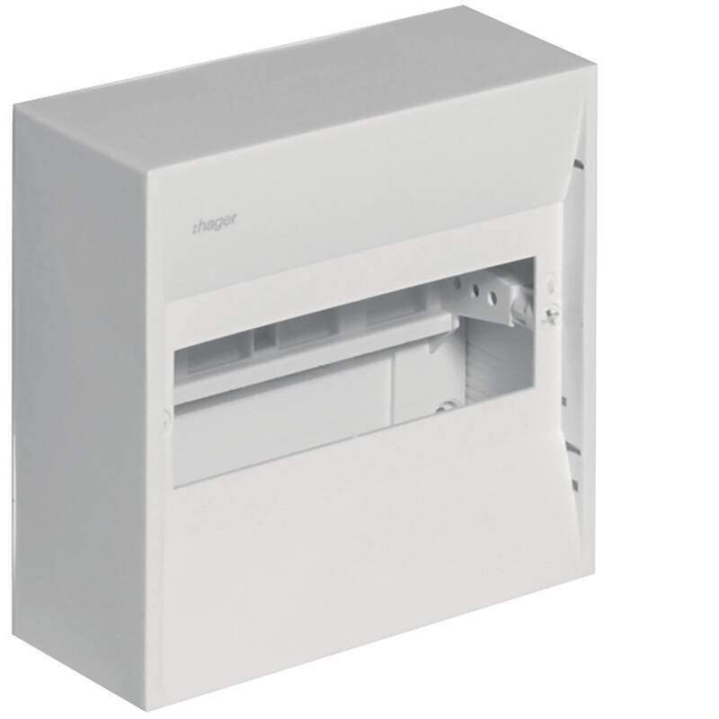 Mini-enclosure, gamma, 8 module, protect. class IP30, 1xPE GD108E