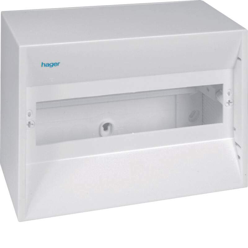 Mini-enclosure, gamma, 10 module, protect. class IP30, 1xPE GD110E