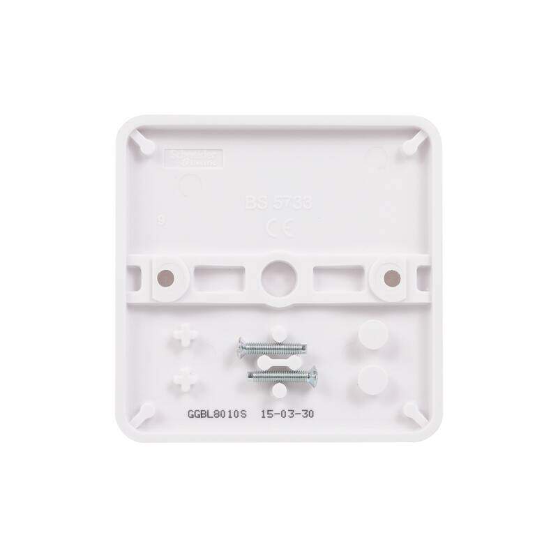 Lisse - White moulded - blank plate - 1 gang - matt white