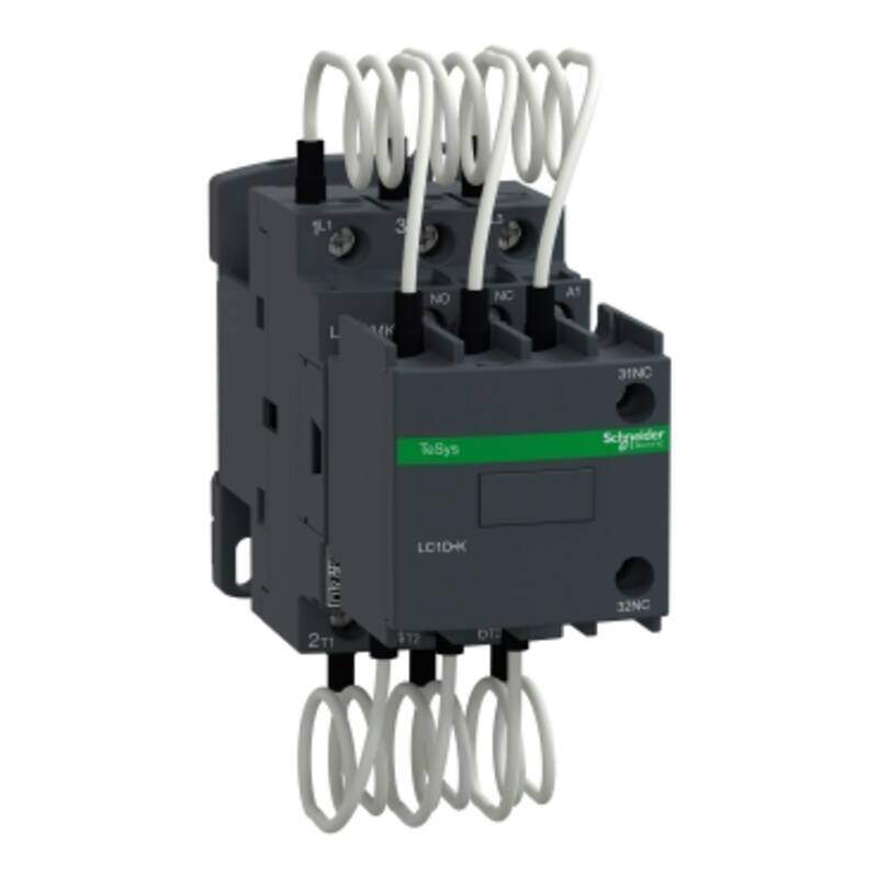 Capacitor contactor, TeSys D, 25 kVAR at 400 V/50 Hz, coil 220 V AC 50/60 Hz