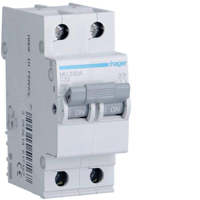 MCB 2P 6kA C-32A 2M