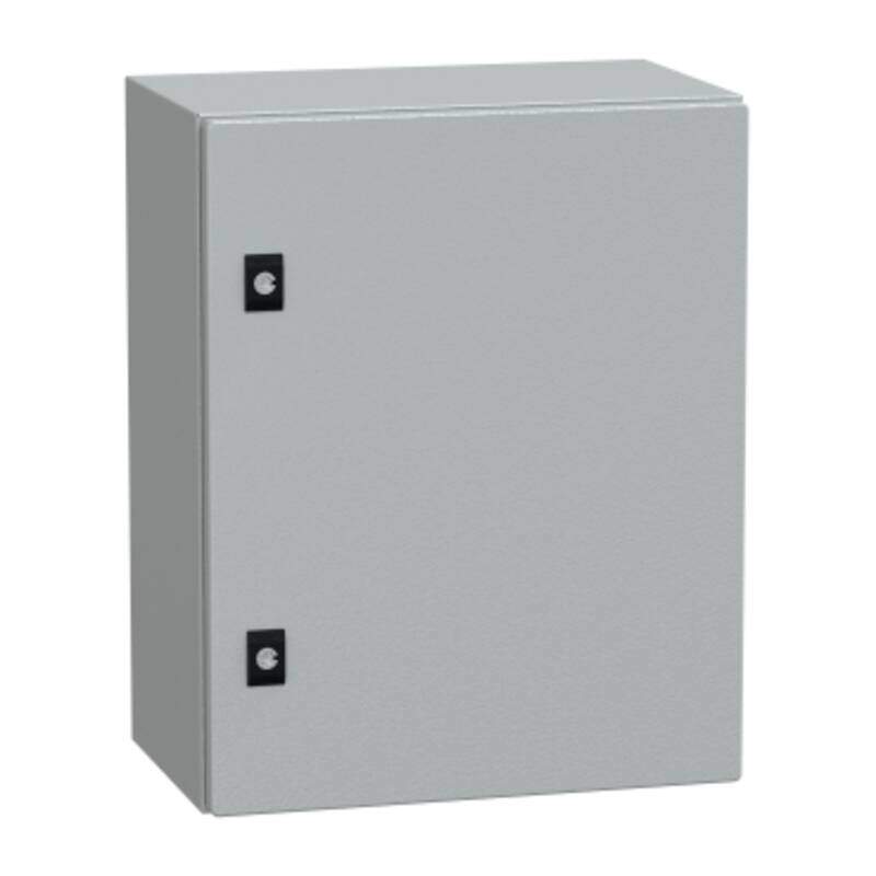 PanelSeT CRN plain door with mount.plate. H500xW400xD250 IP66 IK10 RAL7035..