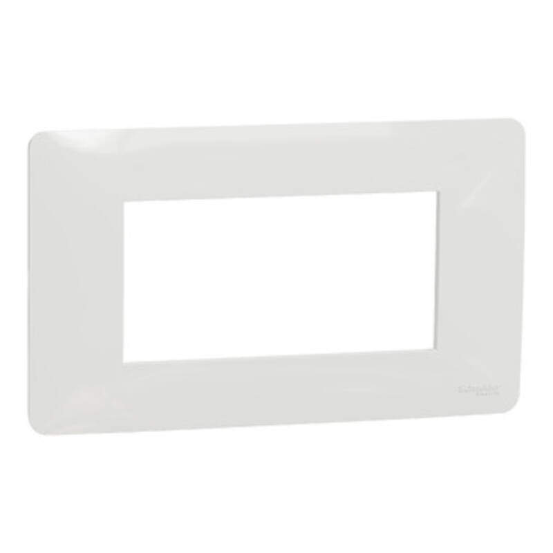 Cover frame, New Unica, 1 gang, 4 modules, white
