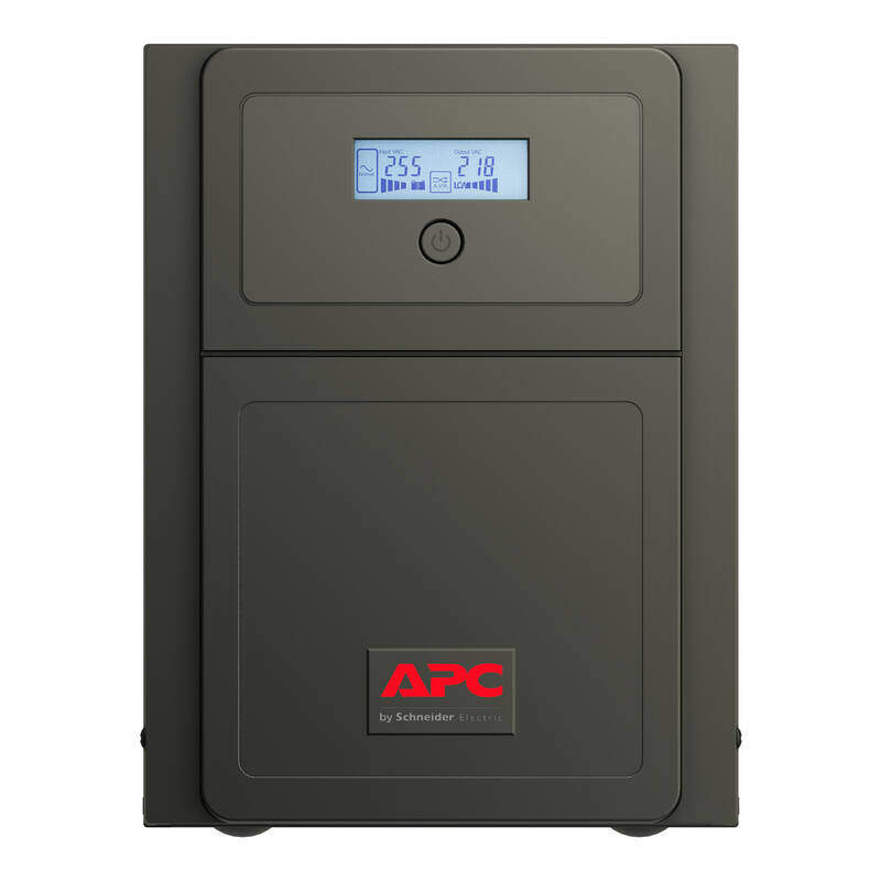 APC Easy UPS 1 Ph Line Interactive, 3kVA, Tower, 230V, 6 IEC C13 outlets, AVR, LCD