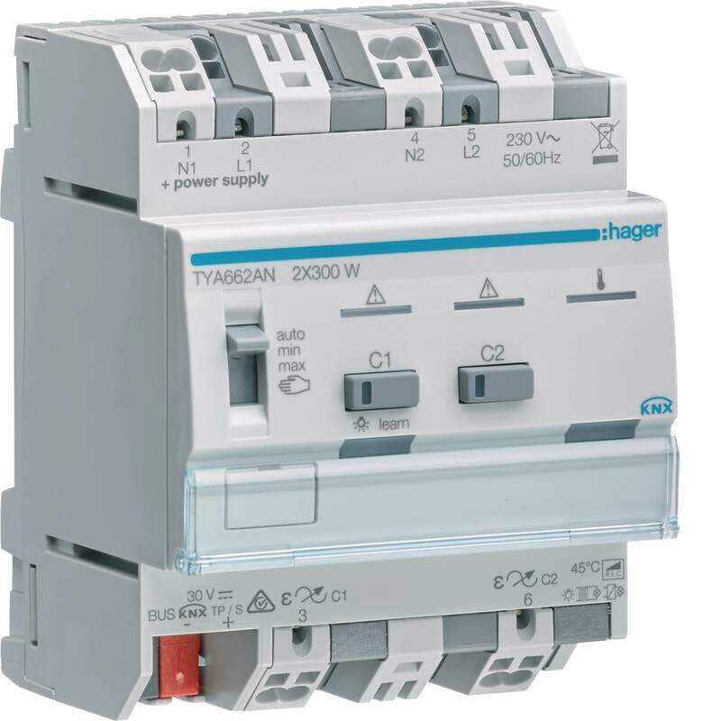 DIMMER 2 CHANNELS 300W WITH PARALLELIZATION TYA662AN